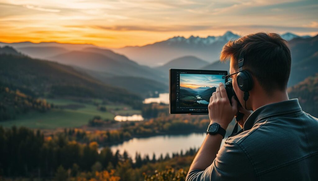editing foto landskap